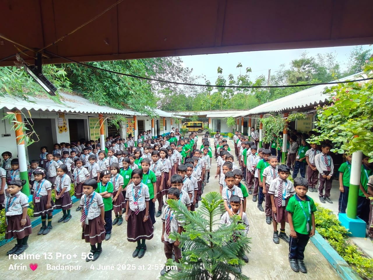 Morning assembly gathering