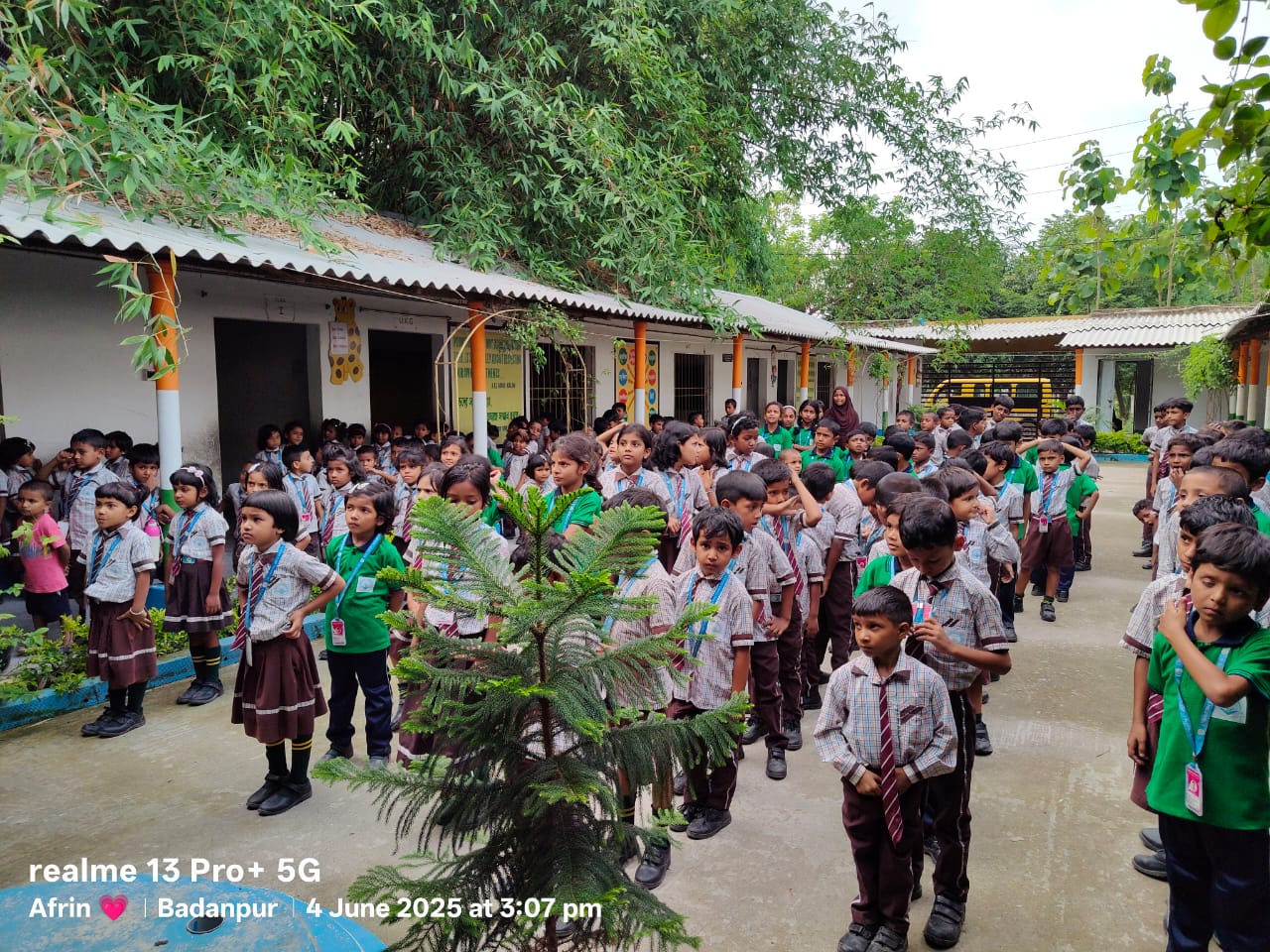 Prayer during assembly