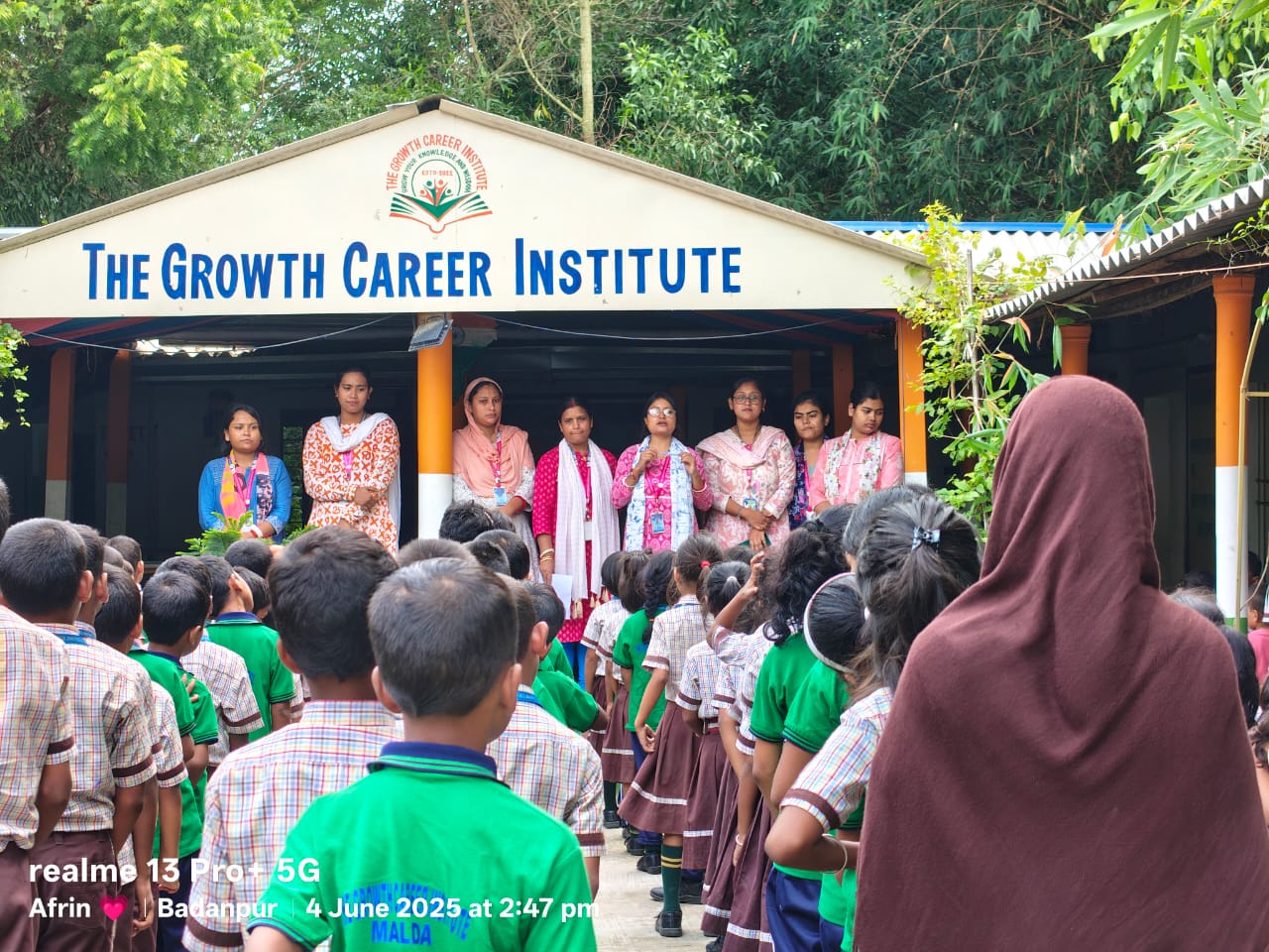 Student giving speech